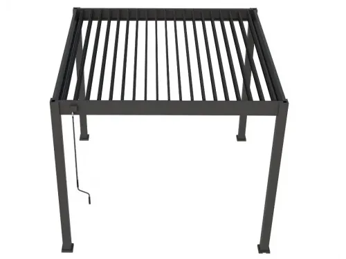 Пергола Aquaviva Модерн отдельностоящая  (ламели с электроприводом) 3X3м RAL 9016 (Белая)