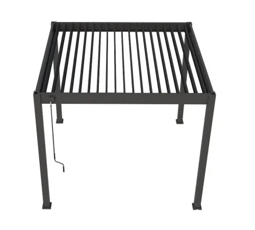 Пергола Aquaviva Модерн отдельностоящая  (ламели с электроприводом) 3X3м RAL 9016 (Белая)