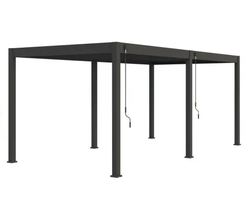 Пергола Aquaviva Модерн отдельностоящая  (ламели с электроприводом) 3X3м RAL 9016 (Белая)