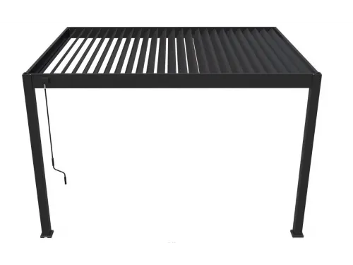 Пергола Aquaviva Модерн отдельностоящая  (ламели с электроприводом) 3X3м RAL 9016 (Белая)