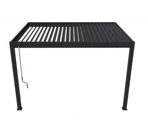 Пергола Aquaviva Модерн отдельностоящая  (ламели с электроприводом) 3X3м RAL 9016 (Белая)