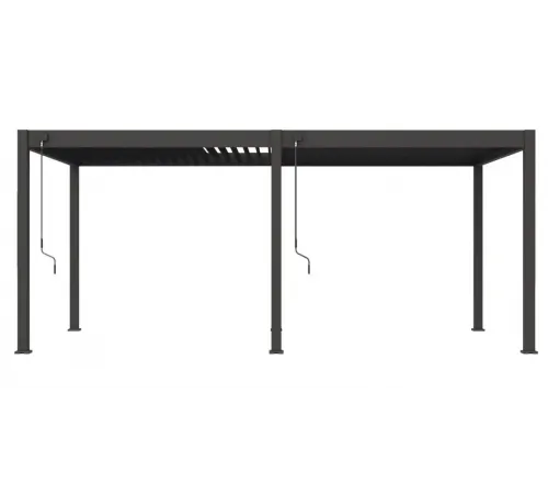 Пергола Aquaviva Модерн отдельностоящая  (ламели с электроприводом) 3X3м RAL 9016 (Белая)