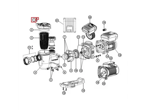 Крышка префильтра MAX-FLO XL (SPX2300DLS)