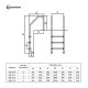 Лестница AquaViva ST-415 -STANDARD 4cт AISI-316