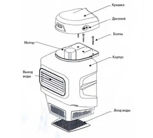 Противоток навесной Pool King MPU (до 719 м³/ч, 2,0/1,2 кВт, 220 В)
