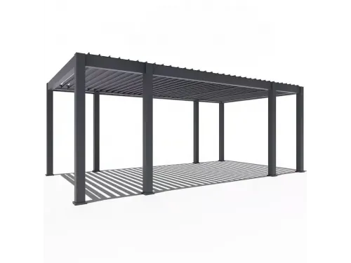 Пергола Aquaviva Элит Отдельностоящая (ламели с электроприводом) 3.6X4.0м RAL 7015