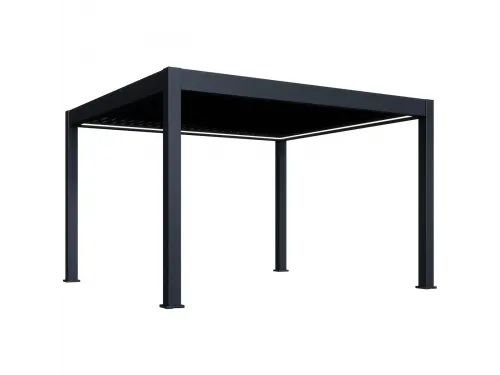 Пергола Aquaviva Элит Отдельностоящая (ламели с электроприводом) 3.6X4.0м RAL 7015