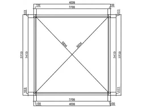 Пергола Aquaviva Элит Отдельностоящая (ламели с электроприводом) 3.6X4.0м RAL 7015