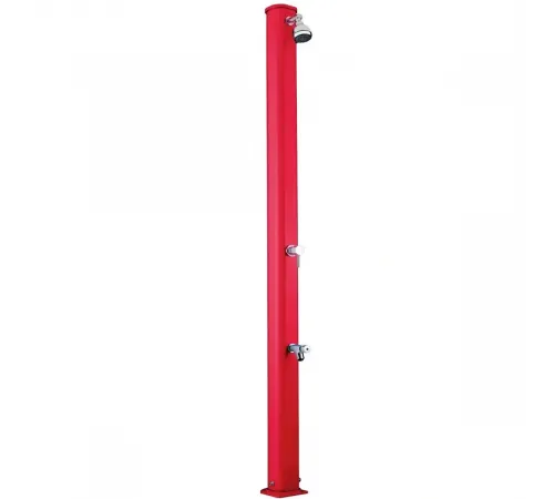 Душ солнечный AquaViva Jolly S 22л Red, Алюминиевый с мойкой для ног