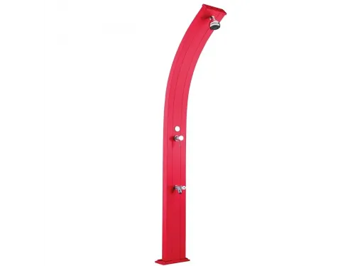 Душ солнечный AquaViva Spring 25л Antracite, Алюминиевый с мойкой для ног