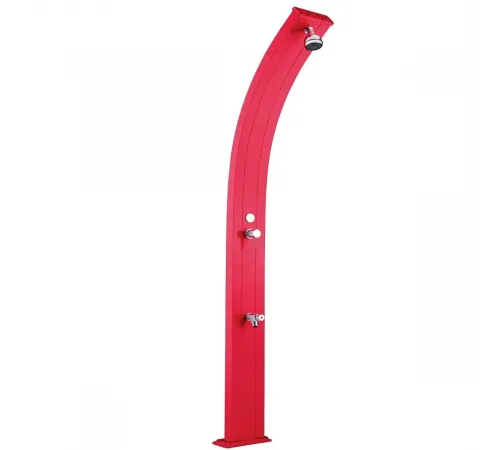 Душ солнечный AquaViva Spring 25л Antracite, Алюминиевый с мойкой для ног