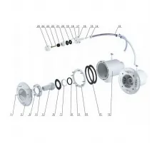 Комплект форсунок, закладная и лицевая противотока Aquaviva AV-JET-5.5ST