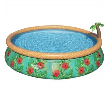 Надувной круглый бассейн Bestway 57416 Paradise Palms (457x84 см) с картриджным фильтром