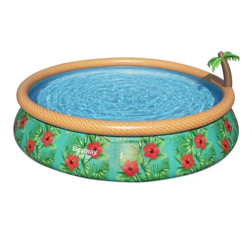 Надувной круглый бассейн Bestway 57416 Paradise Palms (457x84 см) с картриджным фильтром