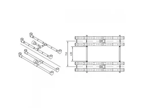 Аэромассажный одноместный лежак Fitstar 8750020