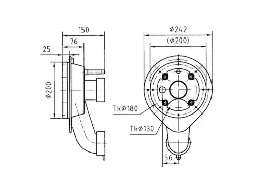 Закладной короб Fitstar 7611551 для Taifun, 150 мм