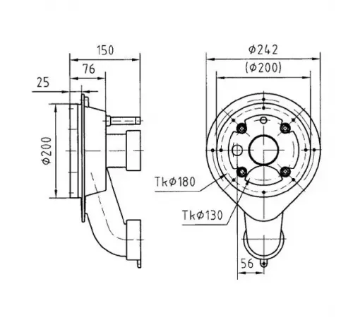 Закладной короб Fitstar 7611551 для Taifun, 150 мм