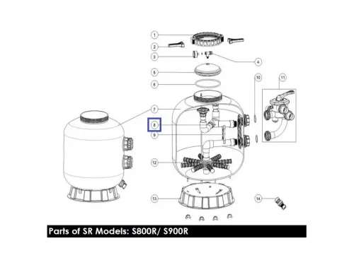 Диффузор фильтра AquaViva S800 89011210