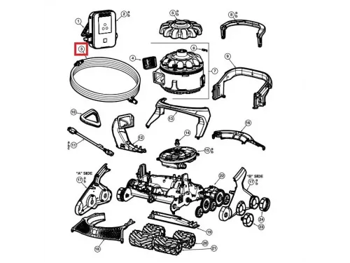 Кабель для пылесоса Hayward AquaVac 650 17м (RCX361191)