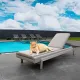 Лежак (шезлонг)Aquaviva Oslo Серый микс 780*1980*330