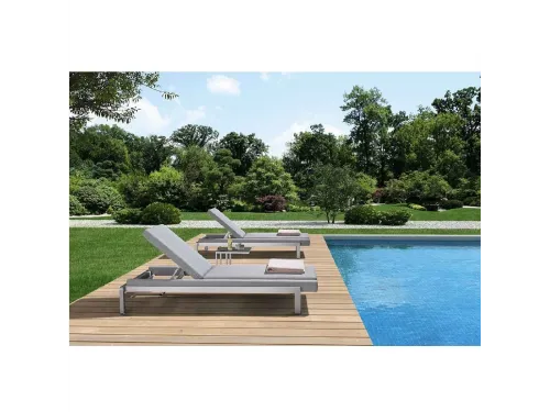 Лежак (шезлонг)Aquaviva Oslo Серый микс 780*1980*330