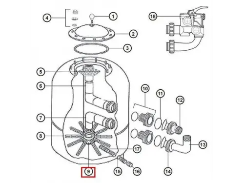 Дюзовая коробка Hayward NCX12024
