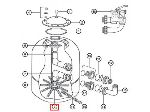 Дюзовая коробка Hayward NCX12025