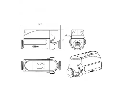 Хлоргенератор AquaViva Crystal Pro - 4 гр/час Wi Fi , замер соли снижение производительности