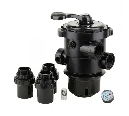 Кран шестиходовой Aquaviva 2'' (верхнее подключение) для фильтров серии V