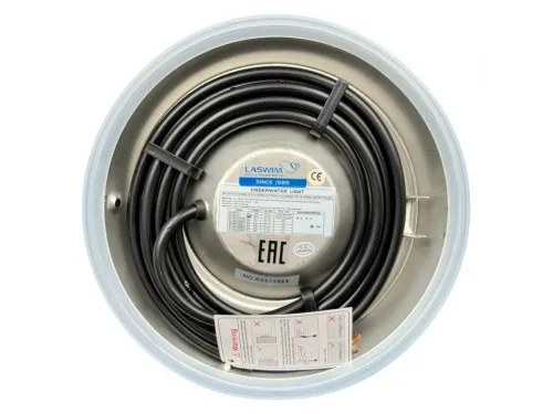 Прожектор галогенный 100Вт Laswim накладной 230мм 12В оправа н/с (плитка) (WL-BPE100)