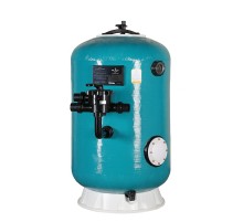 Фильтр Pool King HK20800.OZ.Атд d.800 мм, 25м³/ч, выс.1,2м,  бок.подкл. 2", трубч.+люк+окно+озон, без вентиля