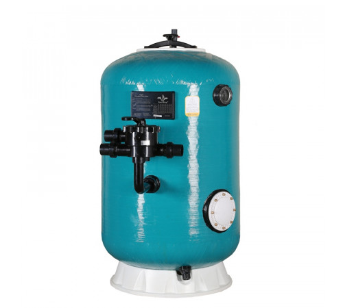 Фильтр Pool King HK20900Aтд d.900мм, 30м³/ч, выс.1,2м, бок.подкл. 2", трубч.+люк+окно, без вент.