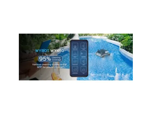 Робот-очиститель Wybot WY450 (15м³/час, дно/стены/ватерлиния, блютуз, кабель 30м, до 390м²)