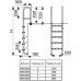 Лестница 2 ст. (у.б.) Pool King MRO202A из нержавеющей стали AISI-304 (с доп. перемычкой)