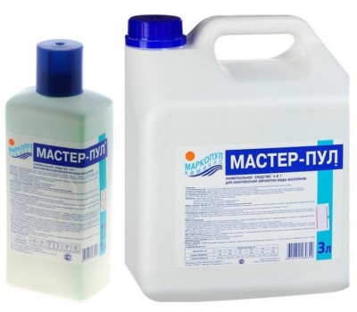 МАСТЕР-ПУЛ бесхлорное жидкое средство "4 в 1" комплектное обеззараживание