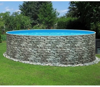 Каркасный бассейн AZURO Stone д. 4,0х1.2 м. (круг), Mountfield