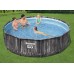 Каркасный бассейн Bestway Wood Style 5614Z (427х107 см) с картриджным фильтром, тентом и лестницей