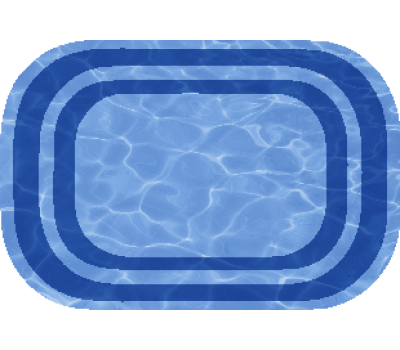Композитный бассейн Джулия 4,00*2,79*1,55 м., Голубая Лагуна (Россия/США), цвет голубой