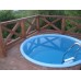 Композитный бассейн (купель) Лайма д. 2,66*1,68 м. (круг), цвет голубой