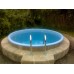 Композитный бассейн (купель) Глория д. 2,66*1,00 м. (круг), цвет голубой