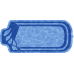 Композитный бассейн Изабель 6,58*2,80*1,48 м., Голубая Лагуна (Россия/США), цвет голубой