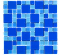 Мозаика стеклянная Aquaviva Cristall Dark Blue DCM305 (23 мм - 48 мм)
