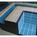 Плитка керамическая глянцевая голубая Aquaviva 240х115х9 мм.