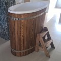 Купель из композита с наружной отделкой Купель из композита с наружной отделкой