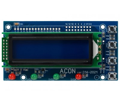 Экран 2 строчный (синий) Acon