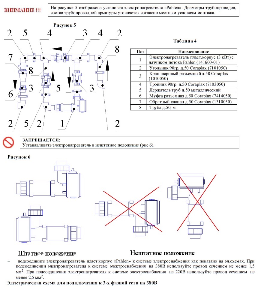 Схема подключения pahlen