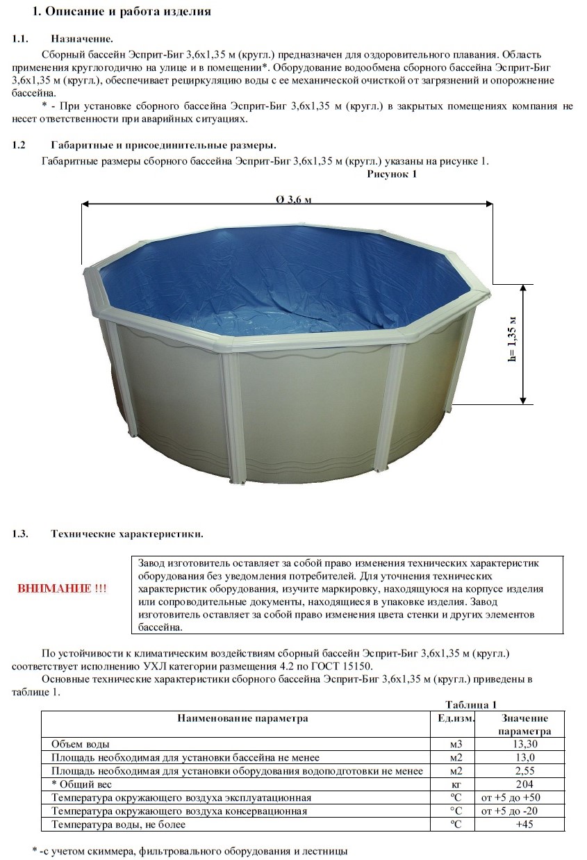 Объем бассейна. Эсприт - Биг д. 4,60 х 1,35 м., Atlantic. Бассейн Esprit-big 7.3х1.35 м. Эсприт-Биг 5.5х3.7х1.35м. Сборный бассейн 